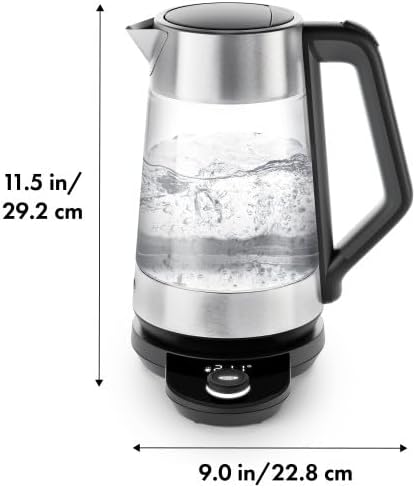 OXO Brew Adjustable Temperature Kettle, Electric, Clear