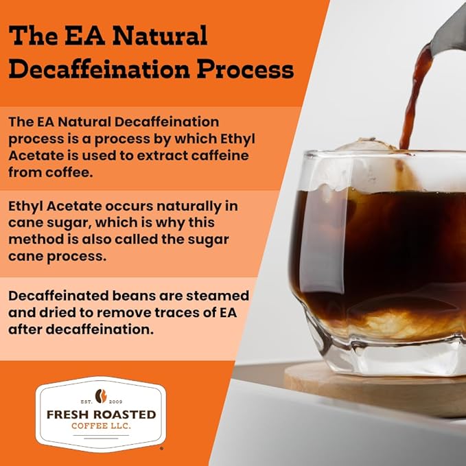 Fresh Roasted Coffee, 100% Colombian Decaf, Kosher, EA Natural Decaf, Pre-Ground Fractional Packs, 1.75 Ounce, 42 Count