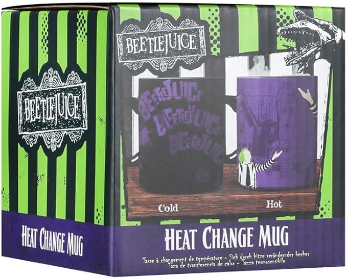 Paladone Beetlejuice Heat Changing Mug - Officially Licensed Horror Movie Merch, Ceramic Coffee Cup 10 oz
