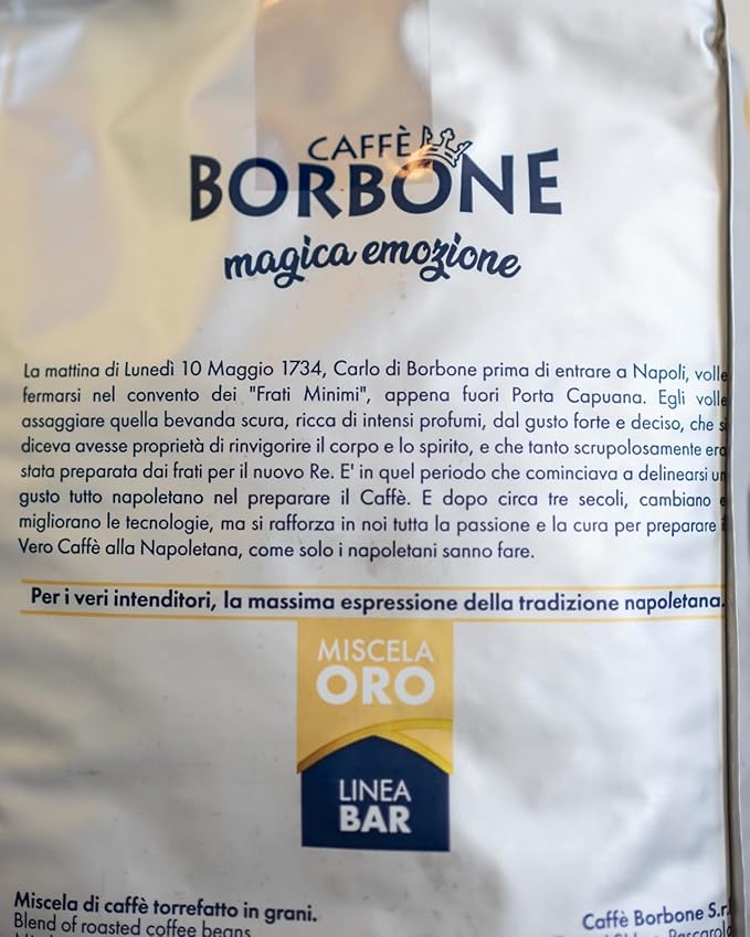 Caffè Borbone Whole Bean Coffee, Medium-Dark Roast, Gold Blend, Authentic Italian Coffee, 2.2 lb Bag