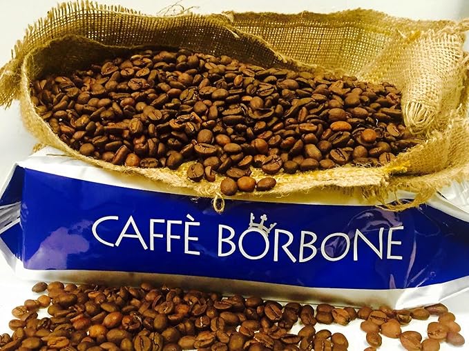 Caffè Borbone Whole Bean Coffee, Medium-Dark Roast, Blue Blend, Authentic Italian Coffee, 2.2 lb Bag