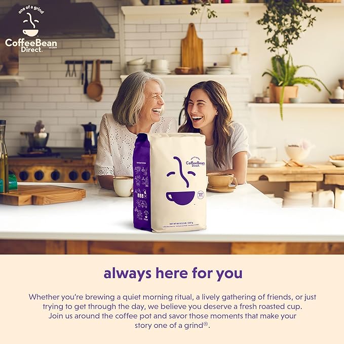 Coffee Bean Direct Light House Blend, Whole Bean Coffee, Light Roast, 5 Pound Bag (Pack of 1)