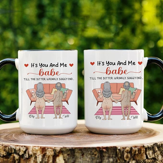 Personalized Mr and Mrs Coffee Mug Set – Funny Custom Couple Gift with Names for Wedding, Anniversary, Engagement, or Valentine’s Day – Unique Husband and Wife Coffee Cups