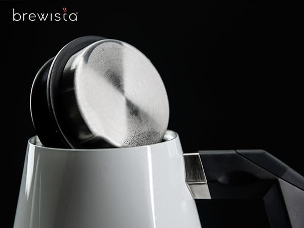 Brewista X Series Electric Gooseneck Kettle, Stainless Steel Water Boiler, Precise Digital Temperature Control, Fast Boiling, Keep Warm, Auto Shut-Off for Pour-Over Coffee & Tea, Home, 0.8L, White