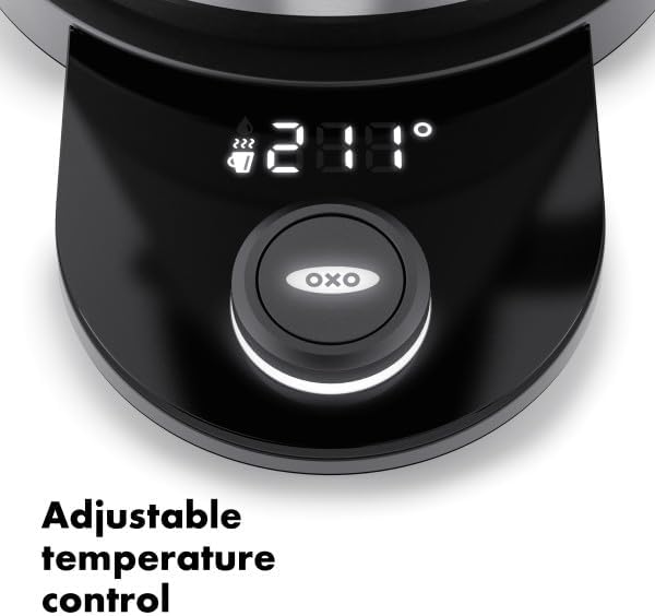 OXO Brew Adjustable Temperature Kettle, Electric, Clear