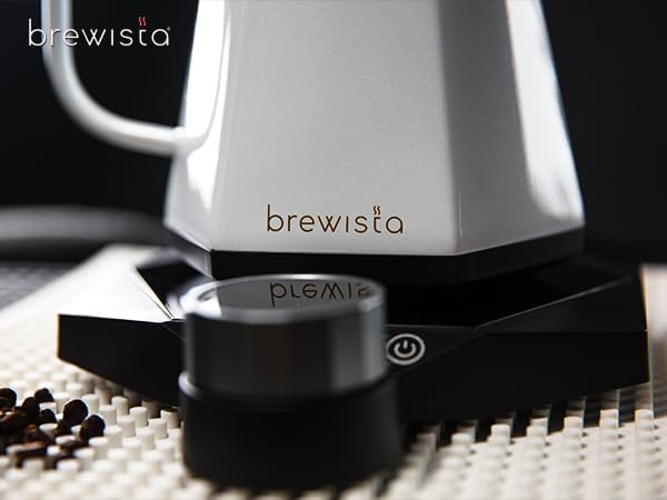 Brewista X Series Electric Gooseneck Kettle, Stainless Steel Water Boiler, Precise Digital Temperature Control, Fast Boiling, Keep Warm, Auto Shut-Off for Pour-Over Coffee & Tea, Home, 0.8L, White