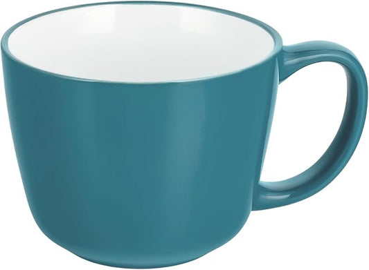 Ceramic Mugs 18oz,Large Ceramic Coffee for Men, Women, Dad, Mom, Modern Coffee Mugs With Handle For Cereal,Juice,Soup,Tea. (1Pack, lightblue)