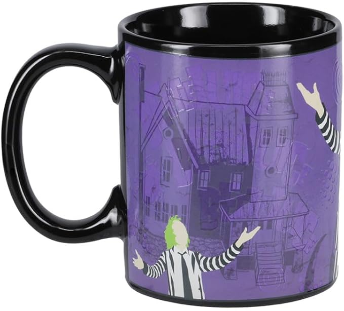 Paladone Beetlejuice Heat Changing Mug - Officially Licensed Horror Movie Merch, Ceramic Coffee Cup 10 oz