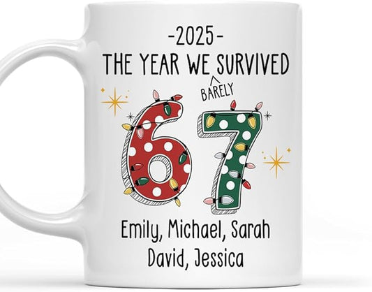 Wrappiness Six Seven Coworker Slang Custom Coffee Mug – Personalized Ceramic Mug for Coworkers, Perfect Secret Santa or Holiday Gift for Office Friends and Colleagues