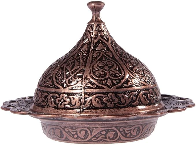 Alisveristime 27 Pc Turkish Greek Arabic Coffee Espresso Cup Saucer Set (Gelincik) (Copper)