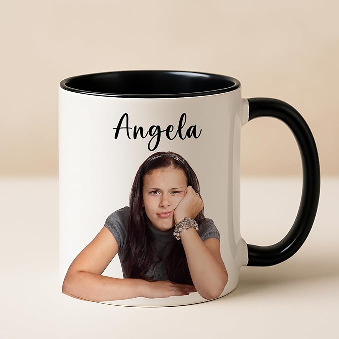 Personalized Funny Coffee Mug – Custom Name Gag Gift Cup with Photo and Hilarious Quote – Unique White Elephant Exchange Christmas Mug for Men, Women, Mom, Dad, Friends