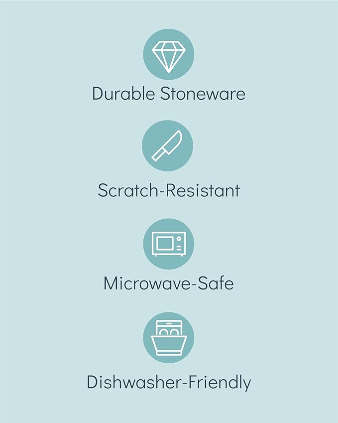 Stoneware coffee mugs set 2 pcs – 14.5 oz rustic blue ceramic coffee cups – Dishwasher and microwave safe – Stylish modern mug set – Dinner service Pure Living