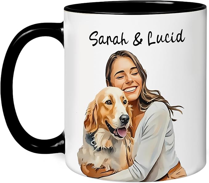 Personalized Dog Mug With Custom Photo And Name Life Is Better With A Dog Coffee Cup Gift For Dog Lovers Women Men Pet Owners Unique Personalized Dog Mom Dad Gift Ceramic Drinkware
