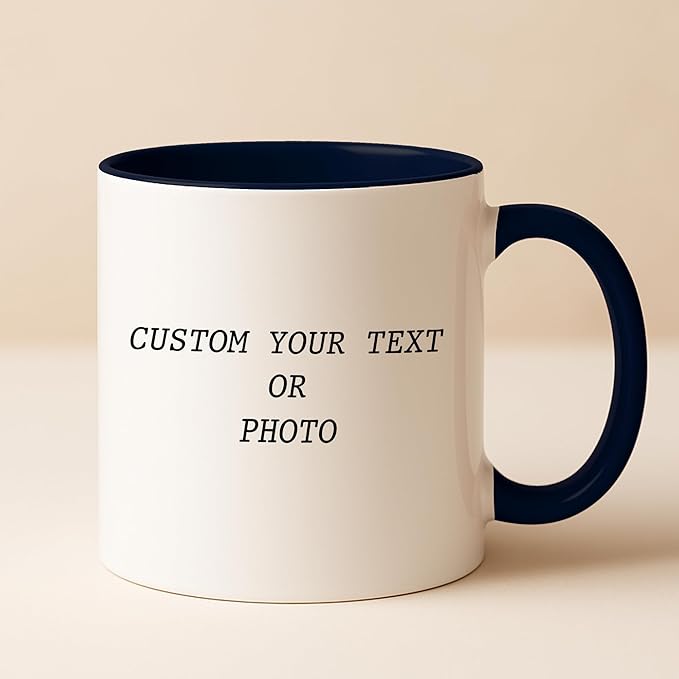 Personalized Funny Coffee Mug – Custom Text or Photo Cup with Quote “And Yet Despite the Look on My Face You Are Still Talking” – Gag Gift for Men Women Office