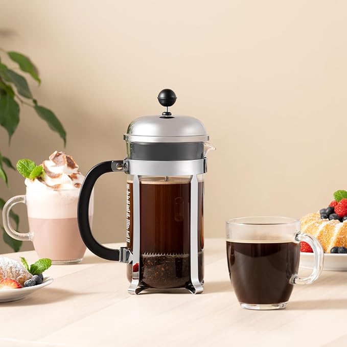 Bodum 12oz Bistro Coffee Mug Single-Wall Tempered Glass, 2 Pack, Clear