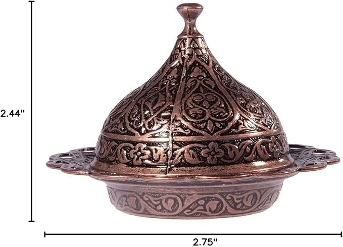 Alisveristime 27 Pc Turkish Greek Arabic Coffee Espresso Cup Saucer Set (Gelincik) (Copper)