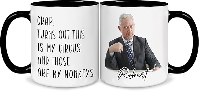 Personalized Funny Coffee Mug – Custom Name Gag Gift Cup for Men or Women – Hilarious White Elephant Exchange Christmas Gift Idea, Dad Mom Office Tea Coffee Cup