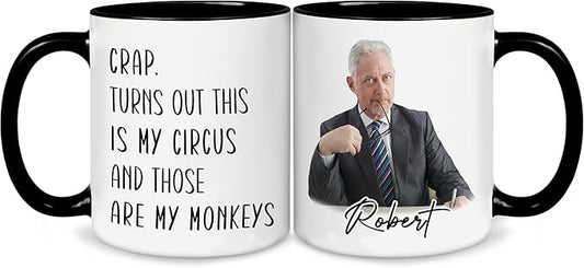 Personalized Funny Coffee Mug – Custom Name Gag Gift Cup for Men or Women – Hilarious White Elephant Exchange Christmas Gift Idea, Dad Mom Office Tea Coffee Cup