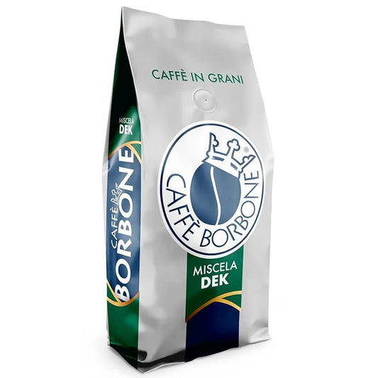 Caffè Borbone Whole Bean Coffee, Medium-Dark Roast DEK Blend, Decaffeinated Italian Coffee, 2.2 lb Bag