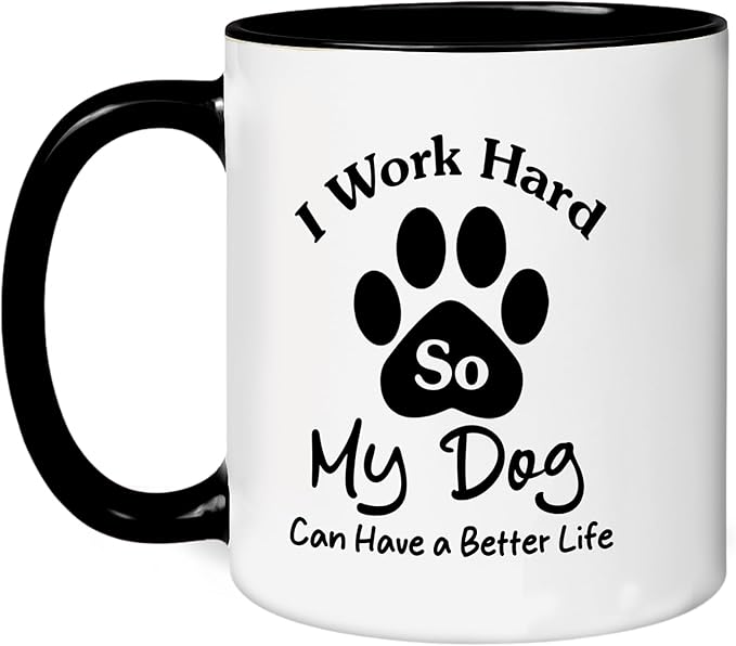 Personalized Dog Mug - Custom Pet Photo Cup - Birthday Christmas Graduation Gift For Dog Mom From Daughter - Unique Coffee Mug For Women And Dog Lover Present