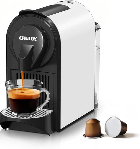 CHULUX Mini Espresso Pod Machine for NS Original Capsule, 20 Bar Single Serve Espresso Coffee Maker, 1400W