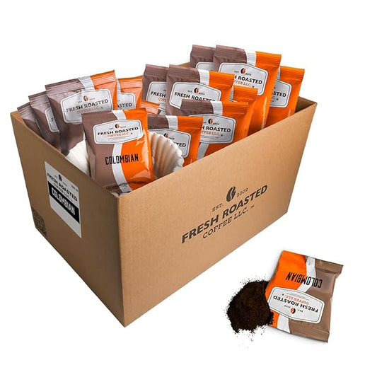 Fresh Roasted Coffee, Colombian, Kosher, Pre-Ground Fractional Packs, 1.75 Ounce, 126 Count