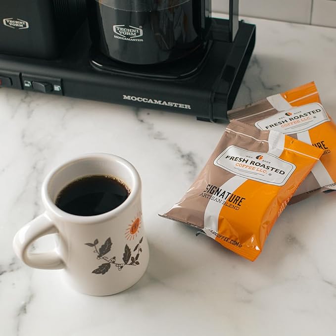 Fresh Roasted Coffee, FRC Light, Medium, & Dark Roast Blends, Kosher, Pre-Ground Fractional Packs, 2.25 Ounce, 36 Count