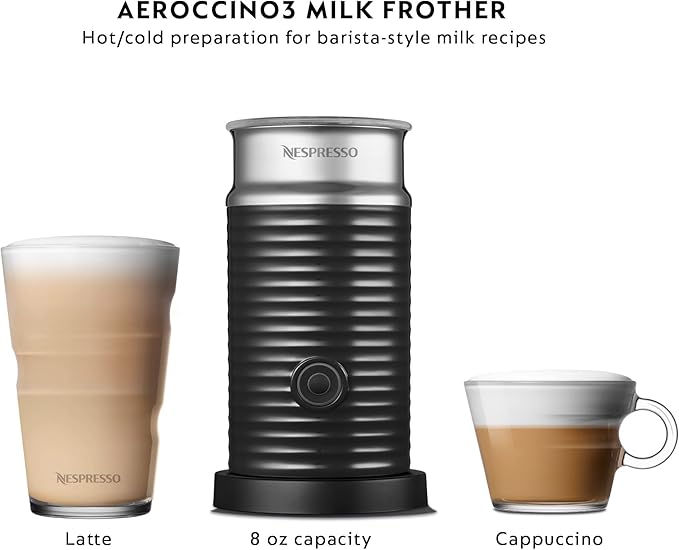Nespresso Vertuo Pop+ by De'Longhi with Aeroccino, 1500 watts, Mango Yellow
