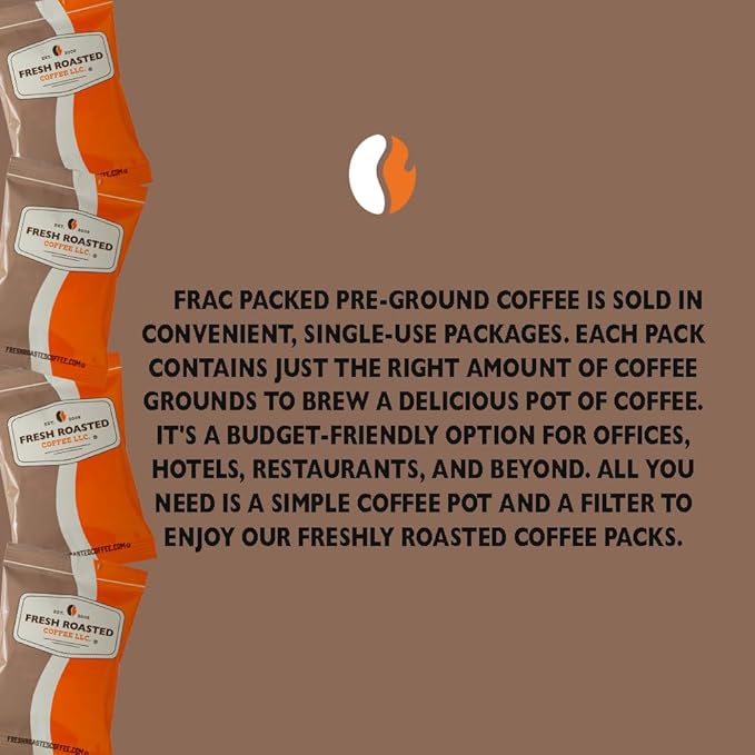 Fresh Roasted Coffee, FRC Medium Roast Blend, Kosher, Pre-Ground Fractional Packs, 2.25 Ounce, 96 Count