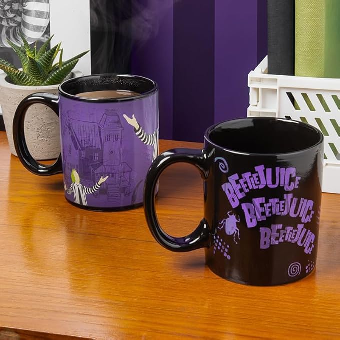 Paladone Beetlejuice Heat Changing Mug - Officially Licensed Horror Movie Merch, Ceramic Coffee Cup 10 oz