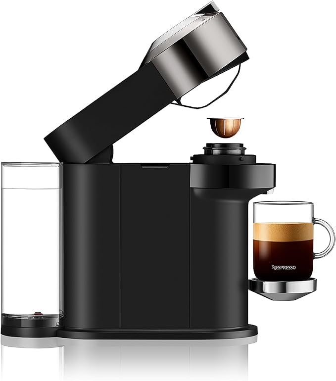 Nespresso Vertuo Next Coffee and Espresso Machine by Breville,1.1 liters, Dark Chrome
