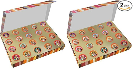 Crazy Cups Flavored Gift Box for Keurig K Cup Machines, Deluxe Holiday Coffee Sampler, 20 Count (Pack of 2)