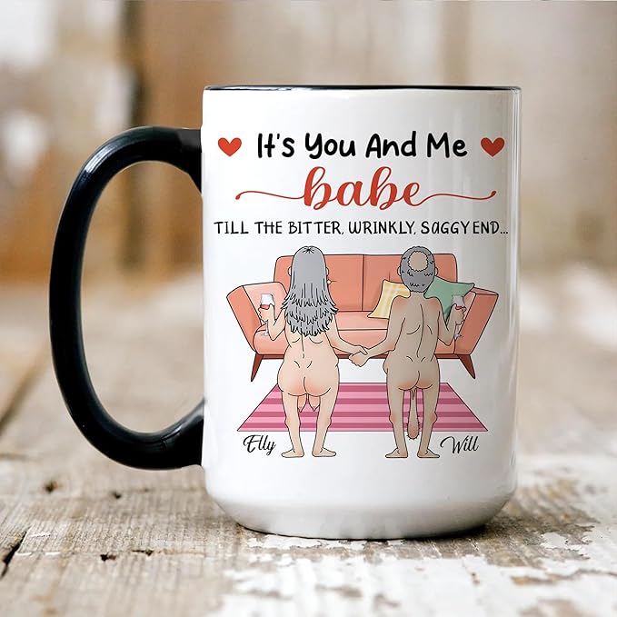 Personalized Mr and Mrs Coffee Mug Set – Funny Custom Couple Gift with Names for Wedding, Anniversary, Engagement, or Valentine’s Day – Unique Husband and Wife Coffee Cups