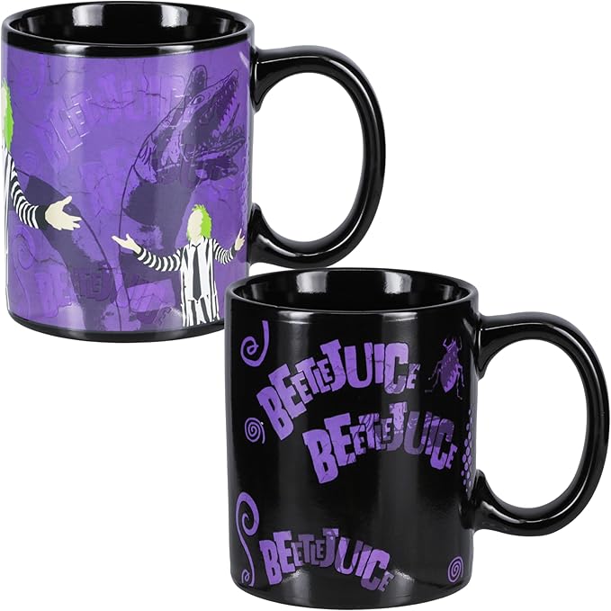 Paladone Beetlejuice Heat Changing Mug - Officially Licensed Horror Movie Merch, Ceramic Coffee Cup 10 oz