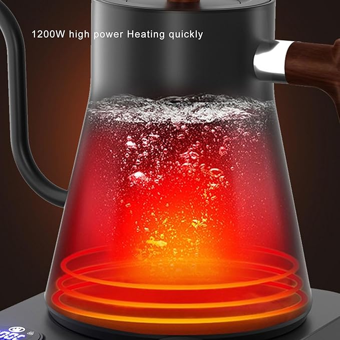 Gooseneck Electric Kettle, Electric Tea Kettle, Hot Water Kettle Electric, Electric Kettle Temperature Control, Teapot for Boiling Water Coffee