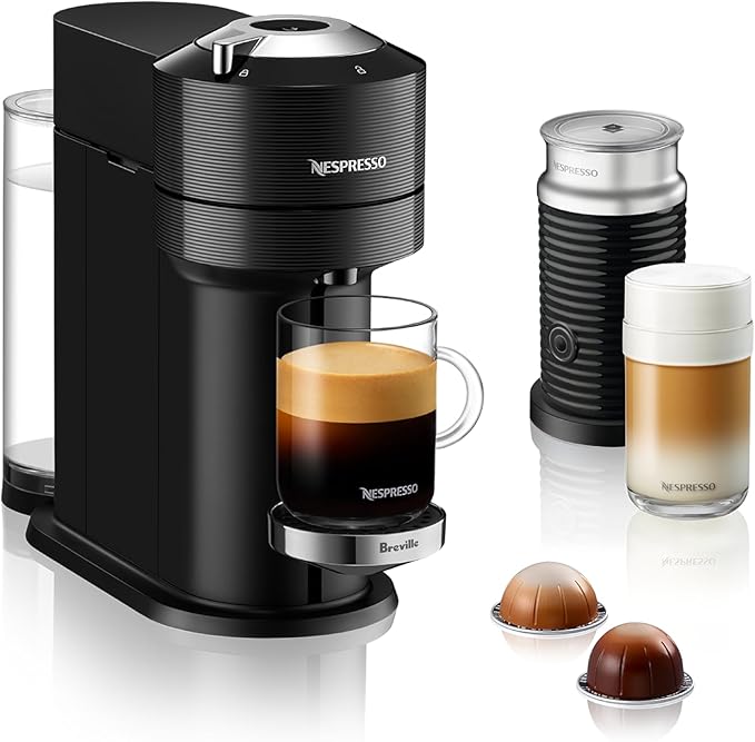 Nespresso Vertuo Next Premium Coffee and Espresso Maker by Breville with Aeroccino Milk Frother
