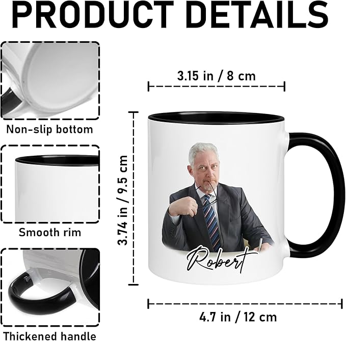 Personalized Funny Coffee Mug – Custom Name Gag Gift Cup for Men or Women – Hilarious White Elephant Exchange Christmas Gift Idea, Dad Mom Office Tea Coffee Cup