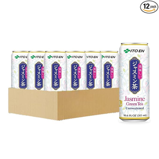 Ito En Jasmine Green Tea, Unsweetened, 10.6 Ounce (Pack of 12)