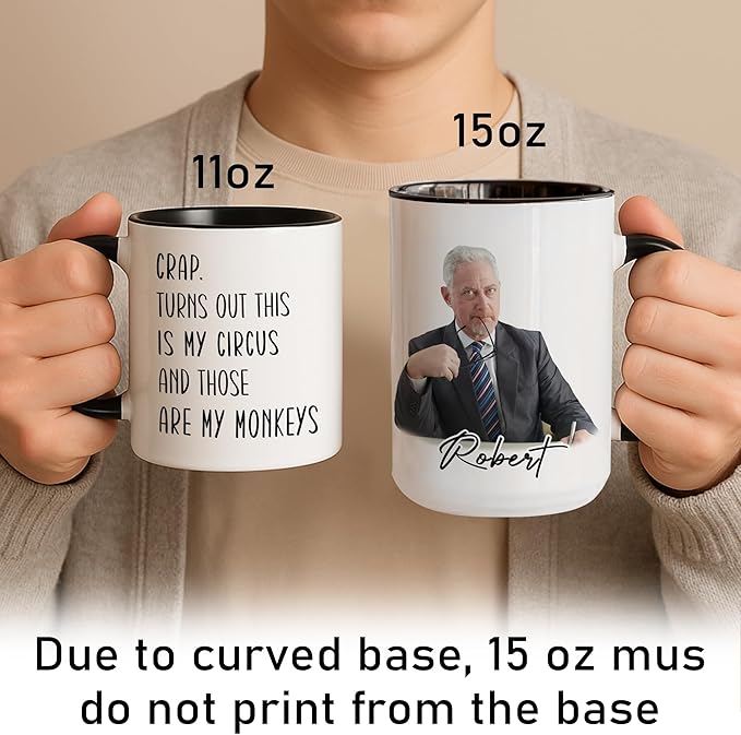 Personalized Funny Coffee Mug – Custom Name Gag Gift Cup for Men or Women – Hilarious White Elephant Exchange Christmas Gift Idea, Dad Mom Office Tea Coffee Cup