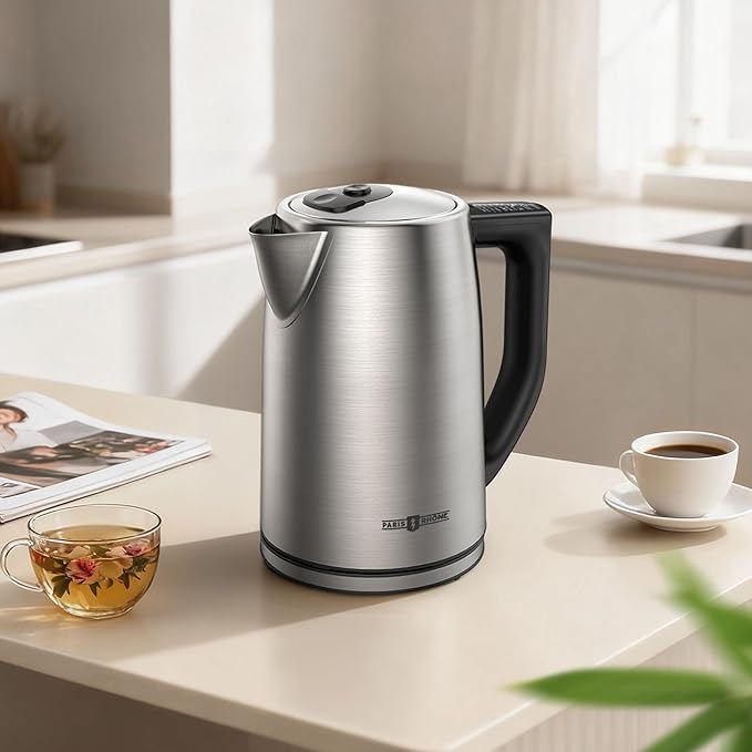 Electric Kettle Temperature Control, 1.7L Electric Tea Kettle with 6 Temperature Settings, 1500W Cordless Hot Water Boiler Heater, Strix Thermostat, Touch Control, Auto-Shutoff, Boil-Dry Protection
