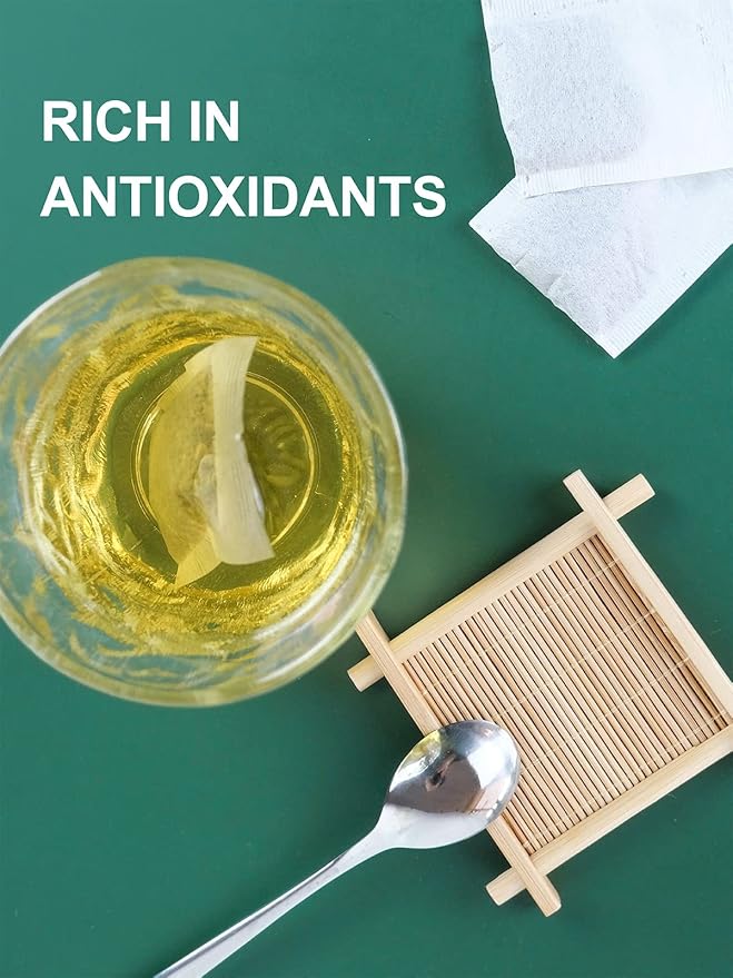 TeeLux Green Tea Bags, Natural Pure Green Tea, Super Antioxidant, Caffeinated, 100 Count Tea Bags to Support Overall Health