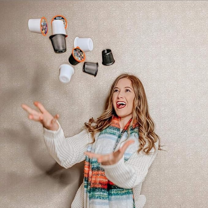 Double Donut Coffee Hazelnut Half Caff Coffee Pods, Single Serve Flavored Half Caffeine Coffee Pods For Keurig K Cup Brewers, Medium Roast, 20 Count (Pack of 2)