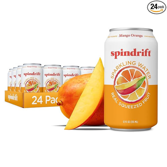 Spindrift Mango Orange Sparkling Water