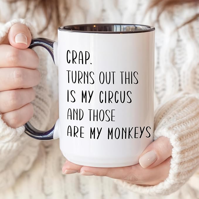 Personalized Funny Coffee Mug – Custom Name Gag Gift Cup for Men or Women – Hilarious White Elephant Exchange Christmas Gift Idea, Dad Mom Office Tea Coffee Cup