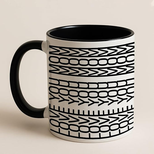 Personalized Funny Hidden Message Coffee 11Oz & 15Oz Mug - Customizable Funny Birthday & Christmas Gift for Mom, Dad, Friends, Wife, Husband - Custom Message Included