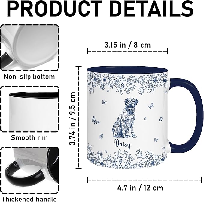 Personalized Dog Mug Custom Pet Coffee Cup With Name And Photo Unique Gift For Dog Mom Cat And Dog Lovers Customized Coffee Mug For Women Men Pet Lover Gift Personalized Mom