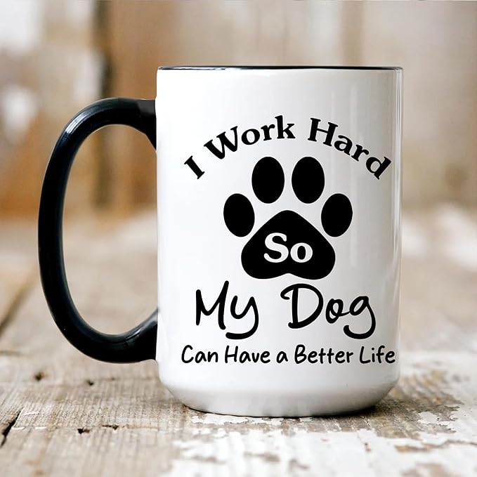 Personalized Dog Mug - Custom Pet Photo Cup - Birthday Christmas Graduation Gift For Dog Mom From Daughter - Unique Coffee Mug For Women And Dog Lover Present