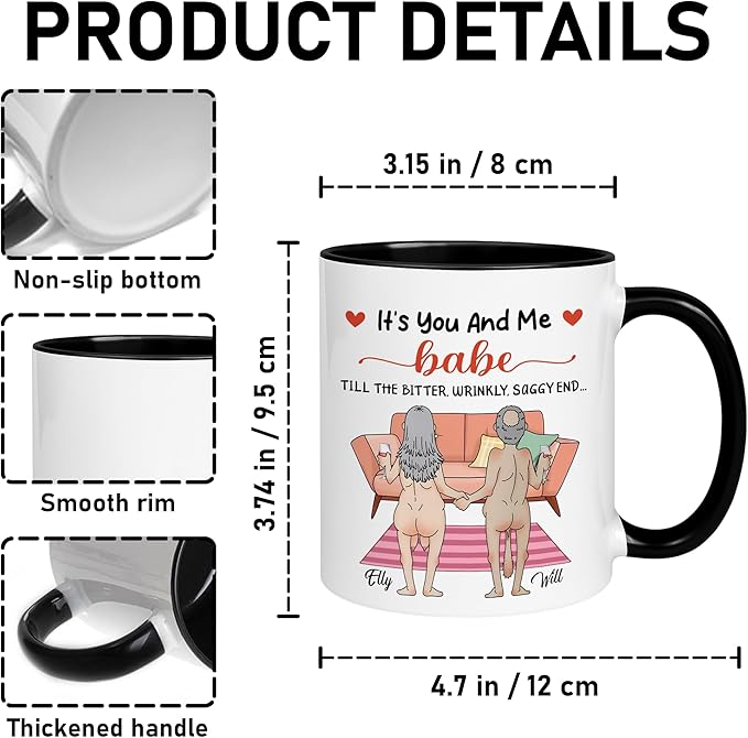 Personalized Mr and Mrs Coffee Mug Set – Funny Custom Couple Gift with Names for Wedding, Anniversary, Engagement, or Valentine’s Day – Unique Husband and Wife Coffee Cups
