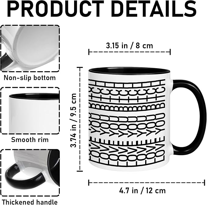 Personalized Funny Hidden Message Coffee 11Oz & 15Oz Mug - Customizable Funny Birthday & Christmas Gift for Mom, Dad, Friends, Wife, Husband - Custom Message Included