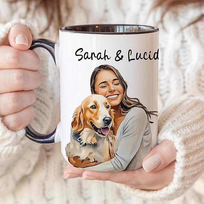 Personalized Dog Mug With Custom Photo And Name Life Is Better With A Dog Coffee Cup Gift For Dog Lovers Women Men Pet Owners Unique Personalized Dog Mom Dad Gift Ceramic Drinkware